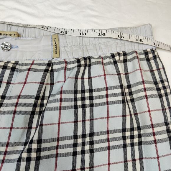 Burberry Men's Blue Nova Check Plaid Classic Cotton Boxers Tartan Plaid Large - Picture 8 of 11